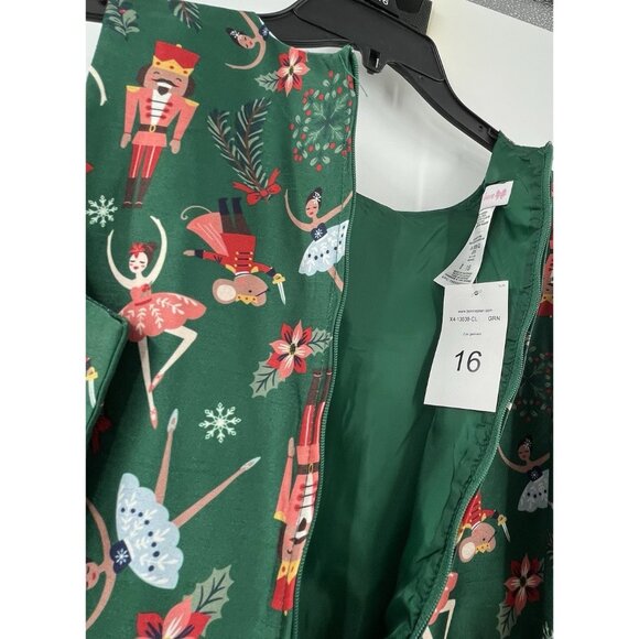 BONNIE JEAN Big Girls 16 Nutcracker Dress & Velvet Cardigan Set NWT - Picture 10 of 14